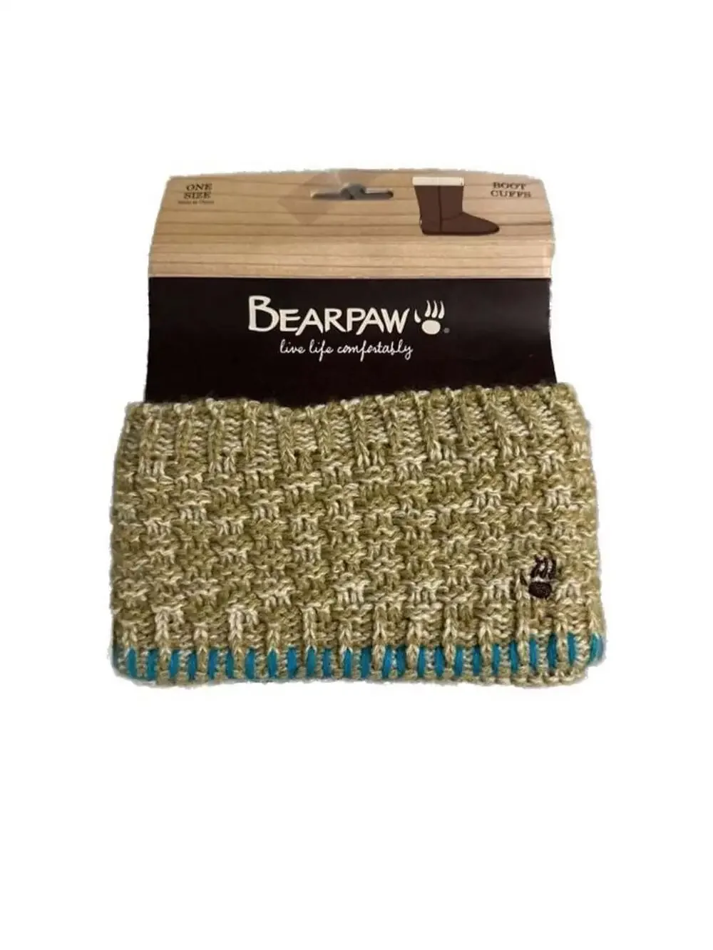 Bearpaw Tan Knit Boot‎ Cuffs One Size
